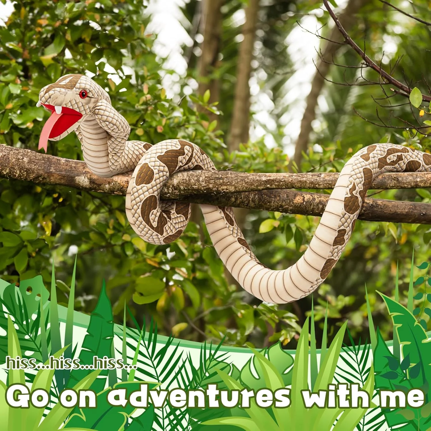 عروسک مار کبری مائوگولان، اسباب بازی مار پولیشی برای هدیه تولد، عید پاک، روز ولنتاین و کریسمس کودکان