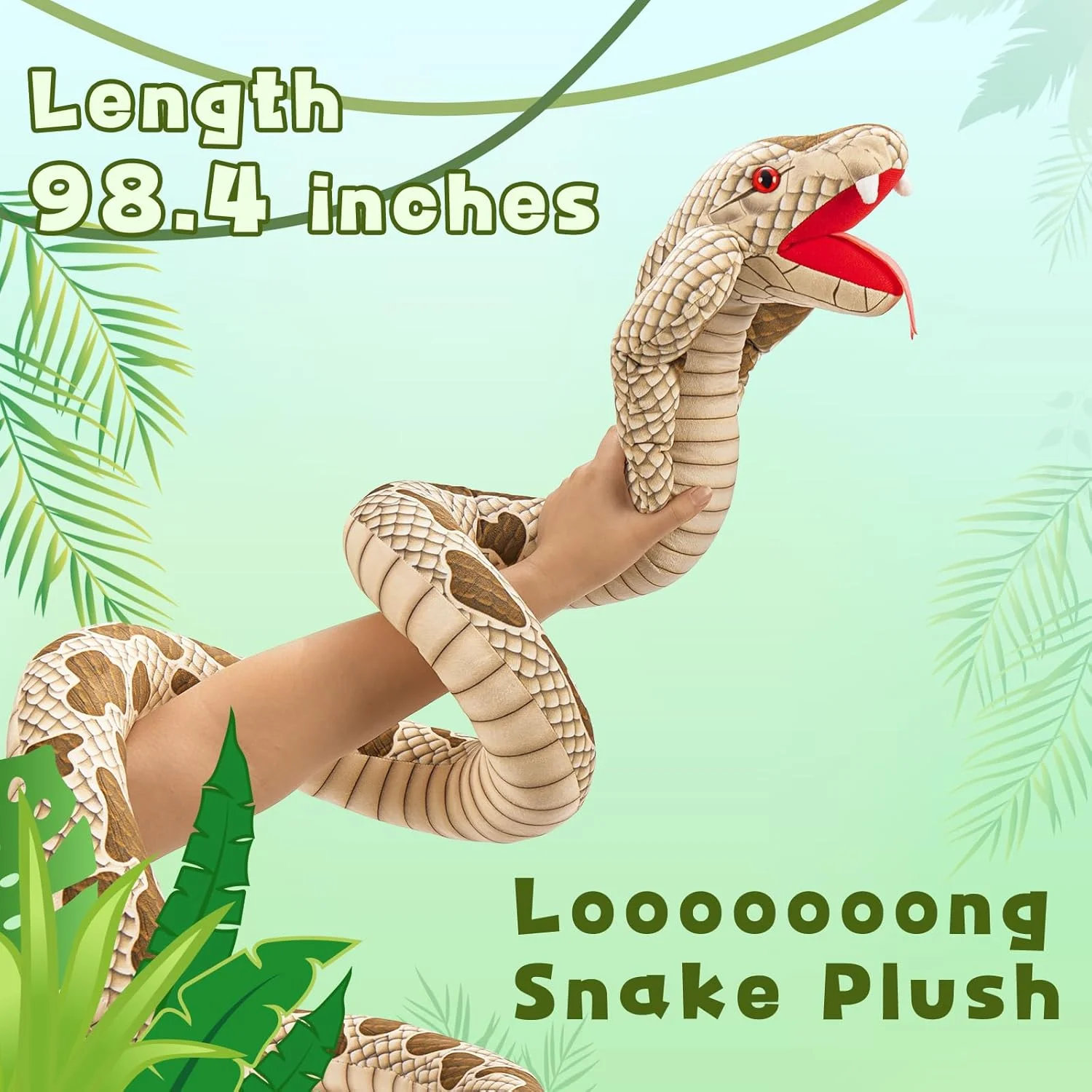 عروسک مار کبری مائوگولان، اسباب بازی مار پولیشی برای هدیه تولد، عید پاک، روز ولنتاین و کریسمس کودکان