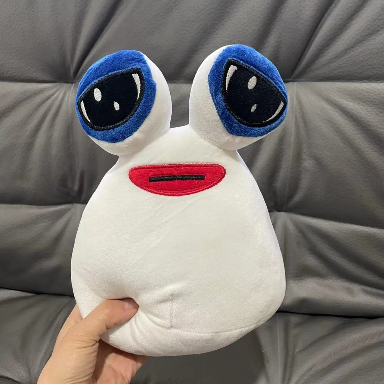 عروسک پولیشی موجود فضایی LUYAO، 22 سانتی‌متری، عروسک پولیشی حیوانات بامزه، اسباب‌بازی پولیشی برای طرفداران و خانواده، سفید