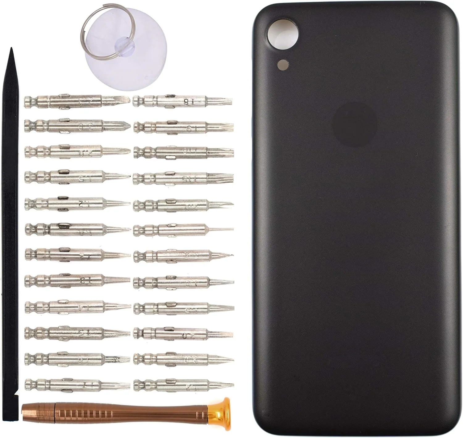 درب پشت باتری مشکی طرح ستاره ای مناسب برای موتورولا Moto E6 نسل 6 مدل XT2005-3 XT2005-1