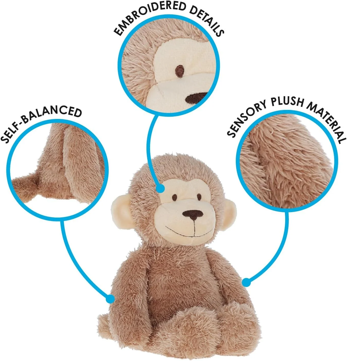 عروسک پولیشی میمون Carter's Snuggle Me Kids Preferred، مناسب برای تمام سنین