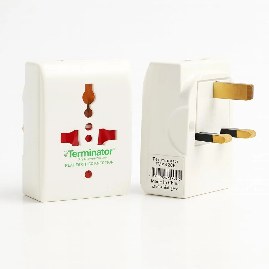 تبدیل دوشاخه چند منظوره ترمیناتور مدل TMA 42BE بسته 2 عددی – تبدیل 3 پین نوع G به چند پریز | آداپتور برق 13 آمپر 250 ولت با شاتر ایمنی | دوشاخه بادوام و جمع و جور برای خانه، دفتر، هتل و مسافرت - سفید