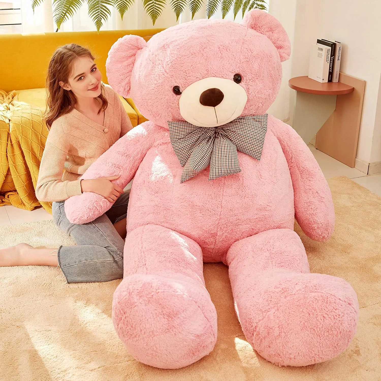 عروسک خرس تدی غول پیکر ایکاسا، حیوانات عروسکی (صورتی، 178 سانتی متر) عروسک خرس تدی غول پیکر ایکاسا، حیوانات عروسکی (صورتی، 178 سانتی متر)