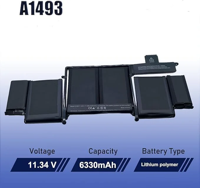 باتری جایگزین KUNAIN SELLER A1493 A1582 11.34V 6330mAh سازگار با Apple MacBook Pro Retina 13 اینچ A1493 A1582 (مدل A1502 اواخر 2013 اواسط 2014) ME864LL/A ME866LL/A باتری جایگزین KUNAIN SELLER A1493 A1582 11.34V 6330mAh سازگار با Apple MacBook Pro Retina 13 اینچ A1493 A1582 (مدل A1502 اواخر 2013 اواسط 2014) ME864LL/A ME866LL/A