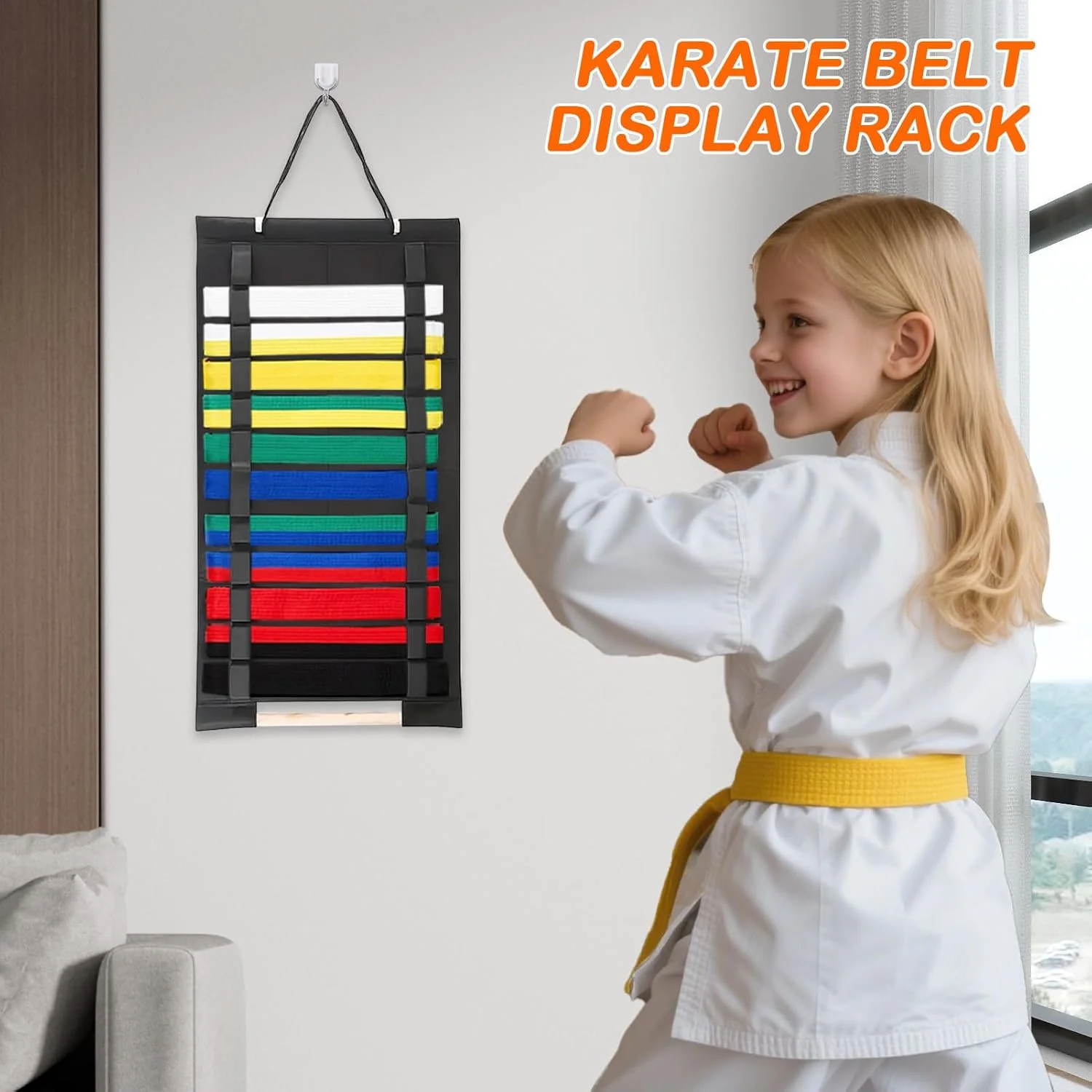 نگهدارنده کمربند تکواندو | آویز دیواری نمدی برای کمربند کشتی | لوازم هنرهای رزمی برای هنرجویان، صرفه جویی در فضا، قفسه نمایش برای نوجوانان، زنان، مردان، ورزشکاران جوان، پسران و دختران نگهدارنده کمربند تکواندو | آویز دیواری نمدی برای کمربند کشتی | لوازم هنرهای رزمی برای هنرجویان، صرفه جویی در فضا، قفسه نمایش برای نوجوانان، زنان، مردان، ورزشکاران جوان، پسران و دختران