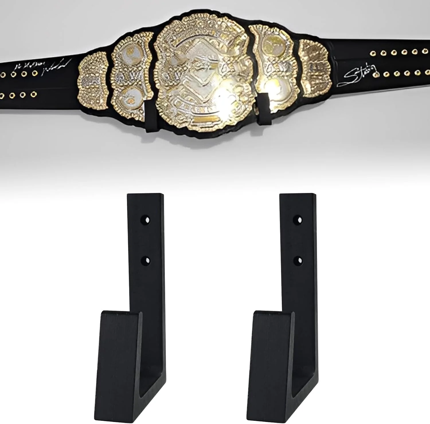 نگهدارنده کمربند مسابقات، نصب آسان روی دیوار، چوبی و بادوام نگهدارنده کمربند مسابقات، نصب آسان روی دیوار، چوبی و بادوام