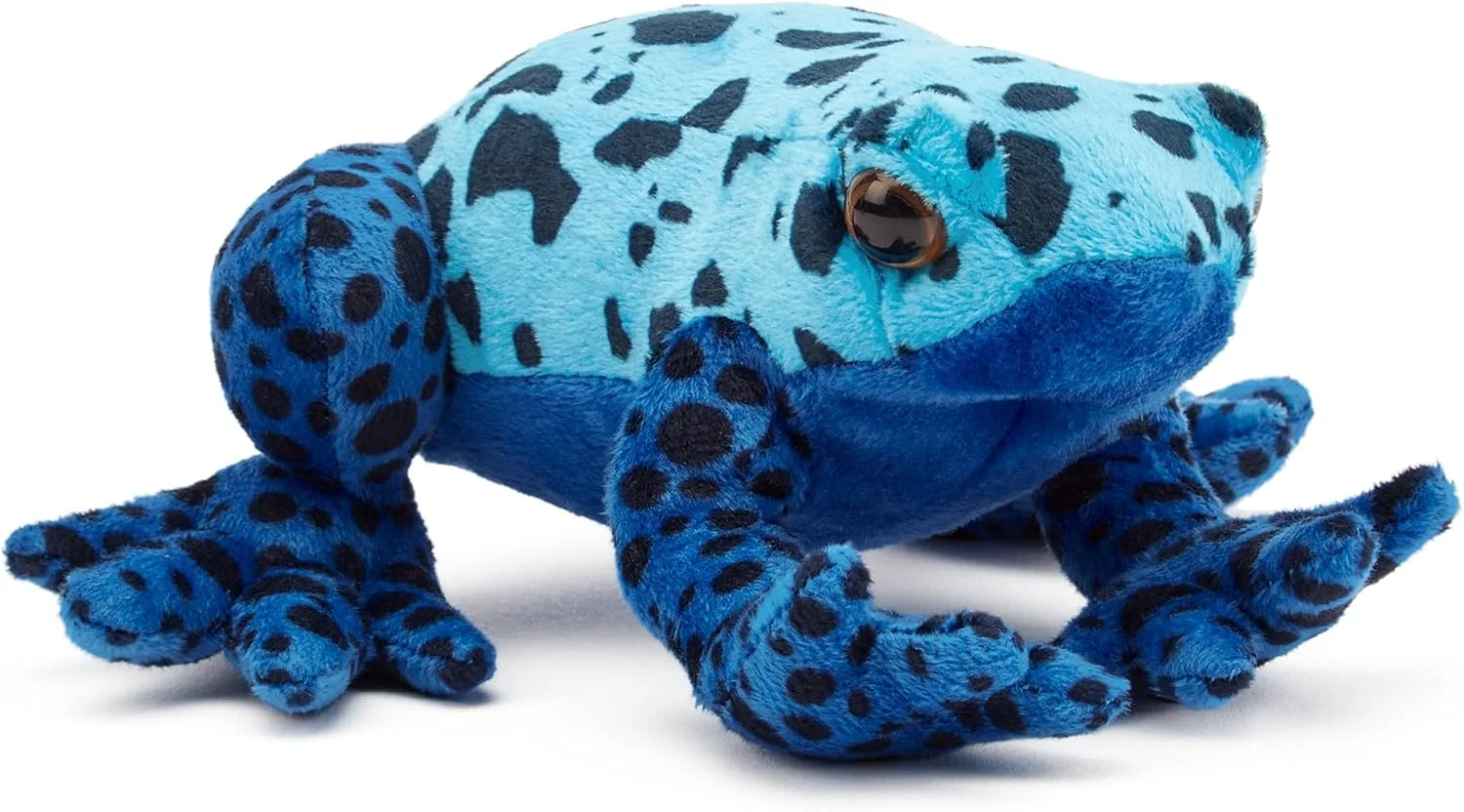 عروسک قورباغه سمی آبی پولیشی بازیافتی زپی کو (عرض 15 سانتی متر) حیوانات نرم و دوست داشتنی سازگار با محیط زیست مناسب نوزاد و کودک