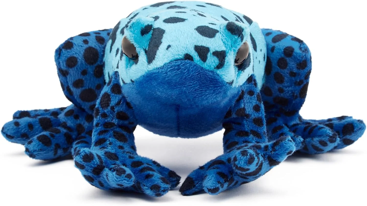 عروسک قورباغه سمی آبی پولیشی بازیافتی زپی کو (عرض 15 سانتی متر) حیوانات نرم و دوست داشتنی سازگار با محیط زیست مناسب نوزاد و کودک