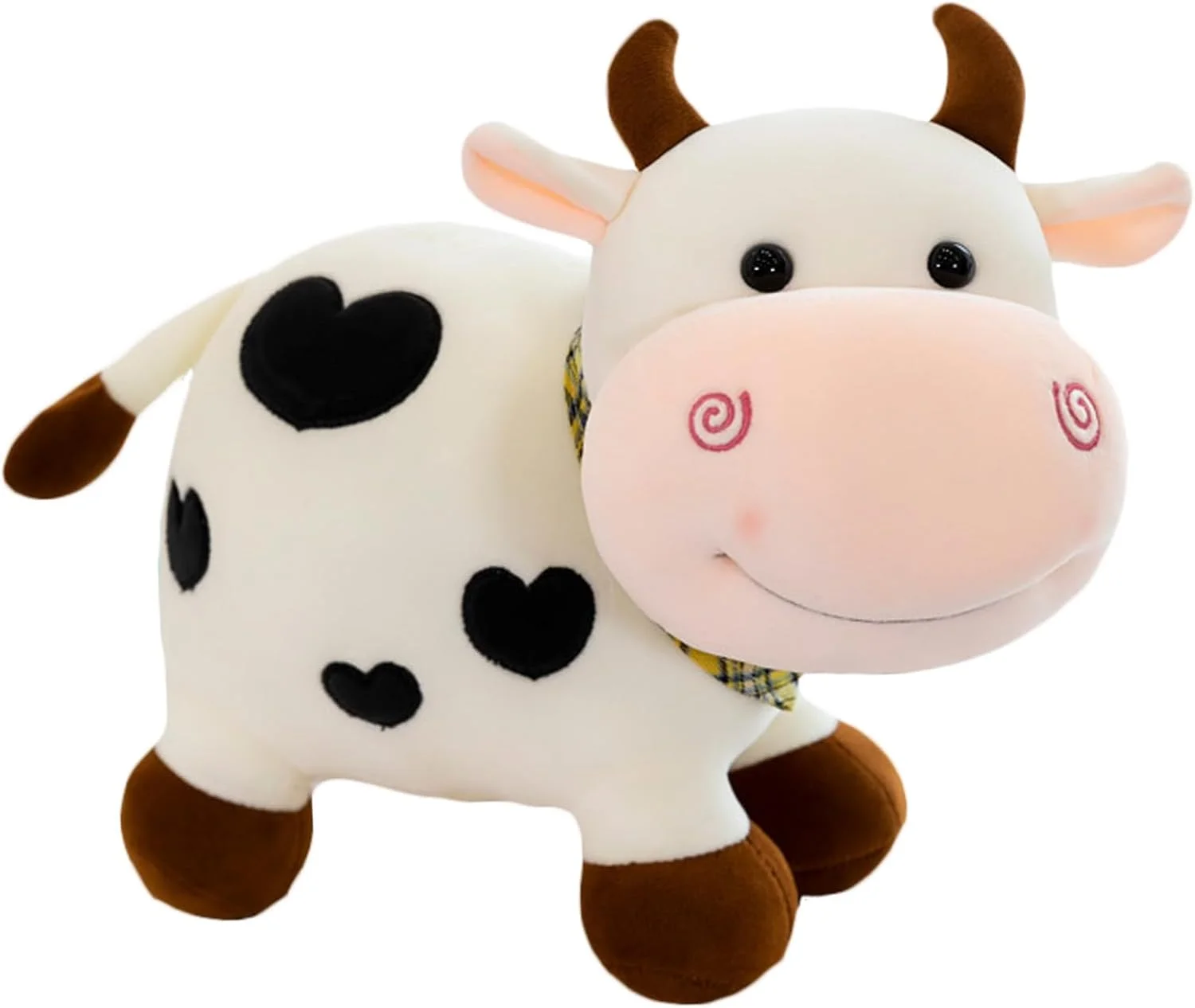 عروسک گاو پولیشی ژیدیلاو یو، 25 سانتی متر، عروسک گاو نوزاد زیبا، اسباب بازی کاوایی، هدیه برای کودکان، سفید