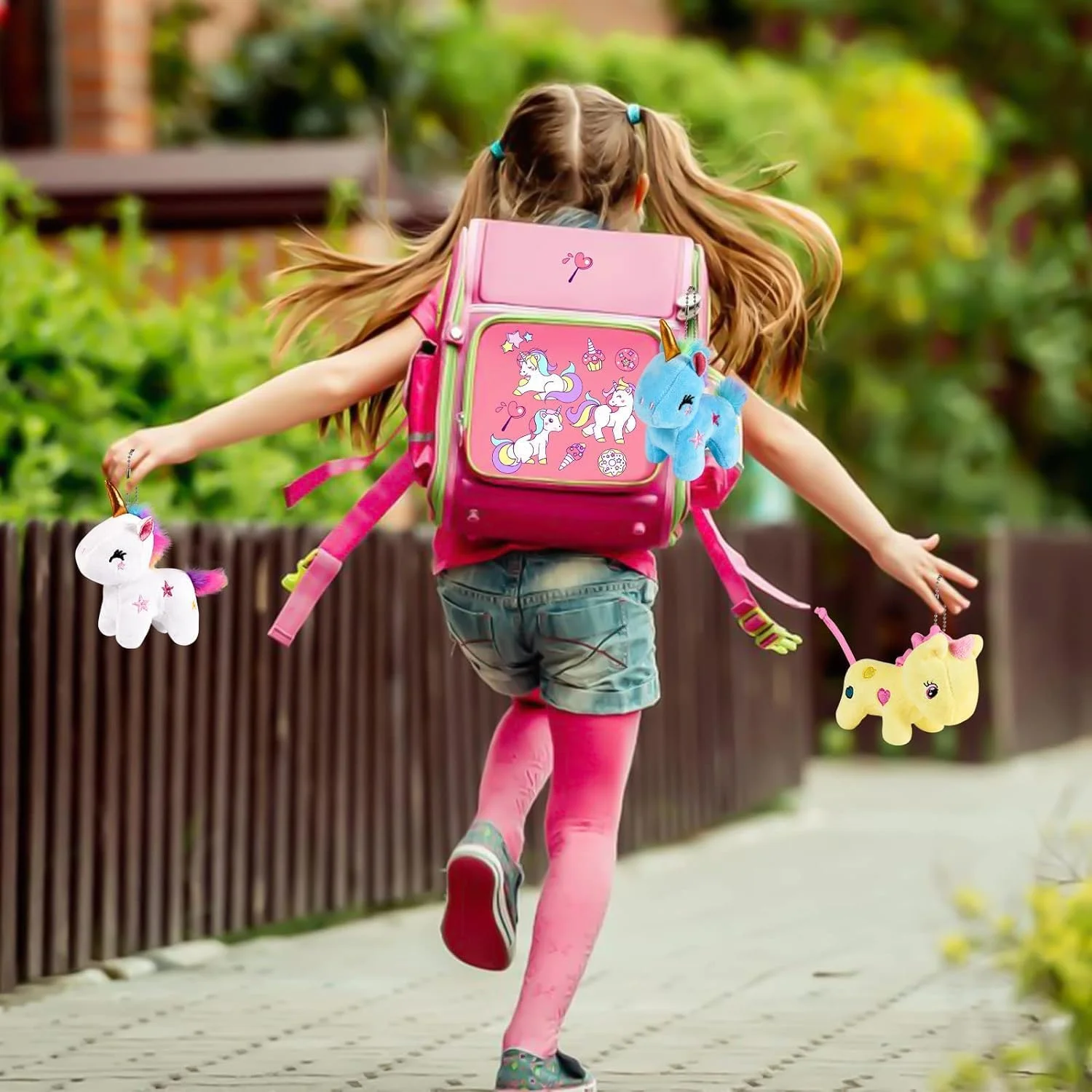 YLMKDE بسته 8 عددی اسباب بازی پولیشی تک شاخ، ایده آل برای مهمانی ها، سایز 4.8 اینچ، جاکلیدی، مناسب برای پر کردن کیسه های هدیه، هدیه تولد دخترانه