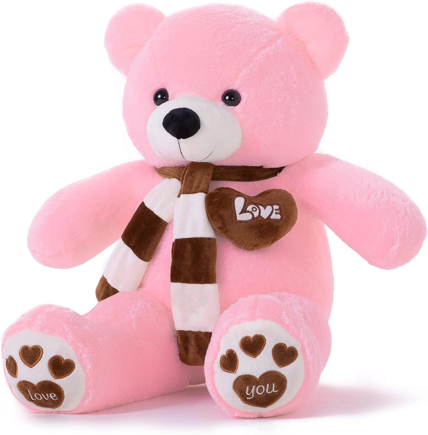 خرس عروسکی بزرگ و نرم، اسباب بازی پولیشی حیوانات بزرگ، بهترین هدیه برای کریسمس، روز ولنتاین و جشن تولد (صورتی، 100 سانتی متر) خرس عروسکی بزرگ و نرم، اسباب بازی پولیشی حیوانات بزرگ، بهترین هدیه برای کریسمس، روز ولنتاین و جشن تولد (صورتی، 100 سانتی متر)