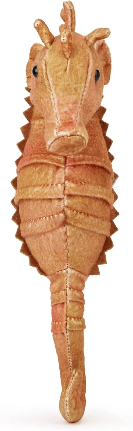 عروسک پولیشی نرم و بغلی کودکانه Zappi Co - بخشی از مجموعه حیوانات سافاری، مناسب برای کودکان (ارتفاع 15 سانتی متر) (اسب دریایی)