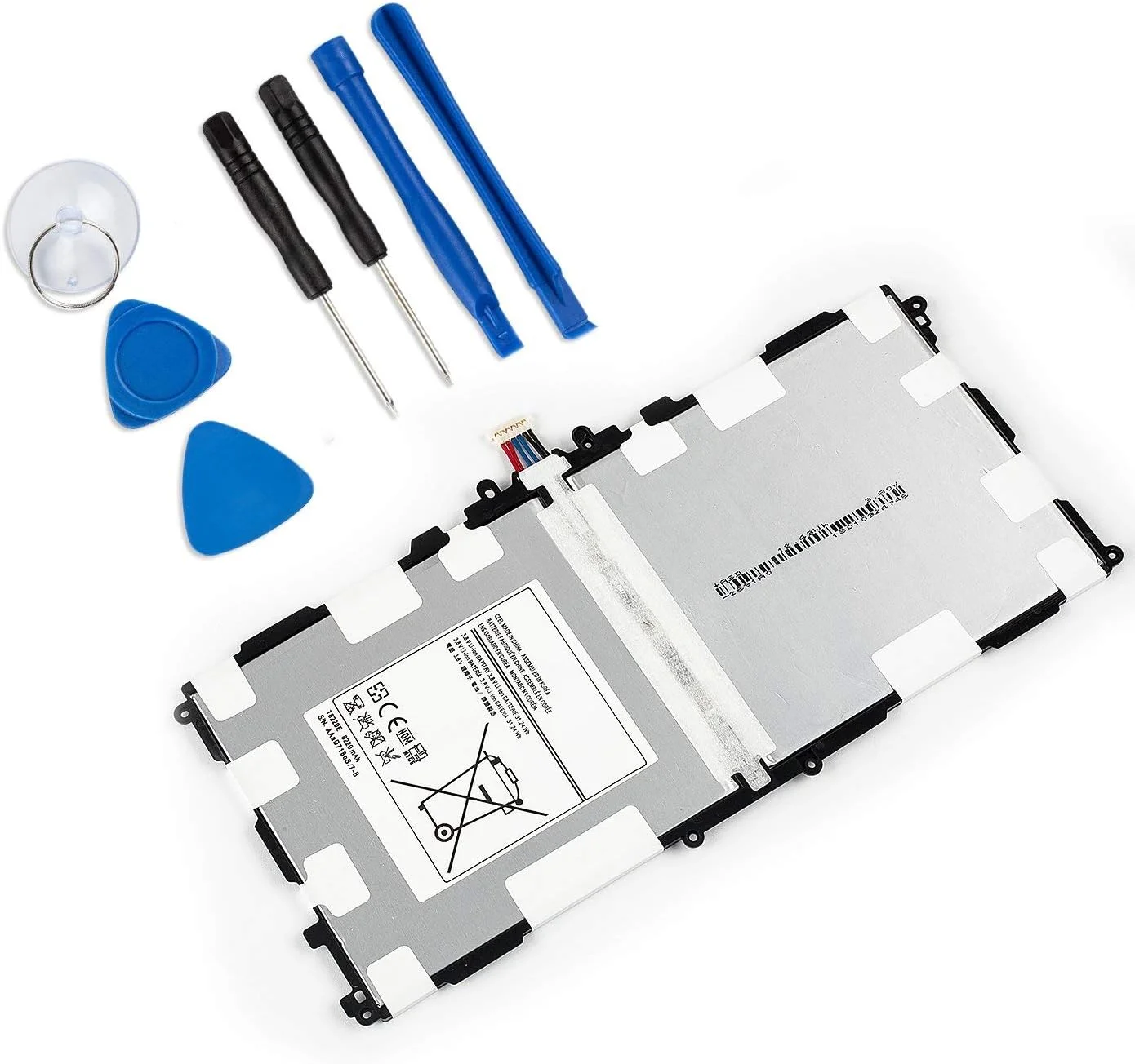 باتری تبلت 3.8 ولت 31.24 وات ساعت T8220E برای سامسونگ گلکسی نوت 10.1 نسخه 2014 مدل های SM-P600 SM-P601 SM-P602 SM-P605 SM-P605V SM-P607T SM-T520 SM-T525 T8220U T8200K T8220C به همراه ابزار باتری تبلت 3.8 ولت 31.24 وات ساعت T8220E برای سامسونگ گلکسی نوت 10.1 نسخه 2014 مدل های SM-P600 SM-P601 SM-P602 SM-P605 SM-P605V SM-P607T SM-T520 SM-T525 T8220U T8200K T8220C به همراه ابزار
