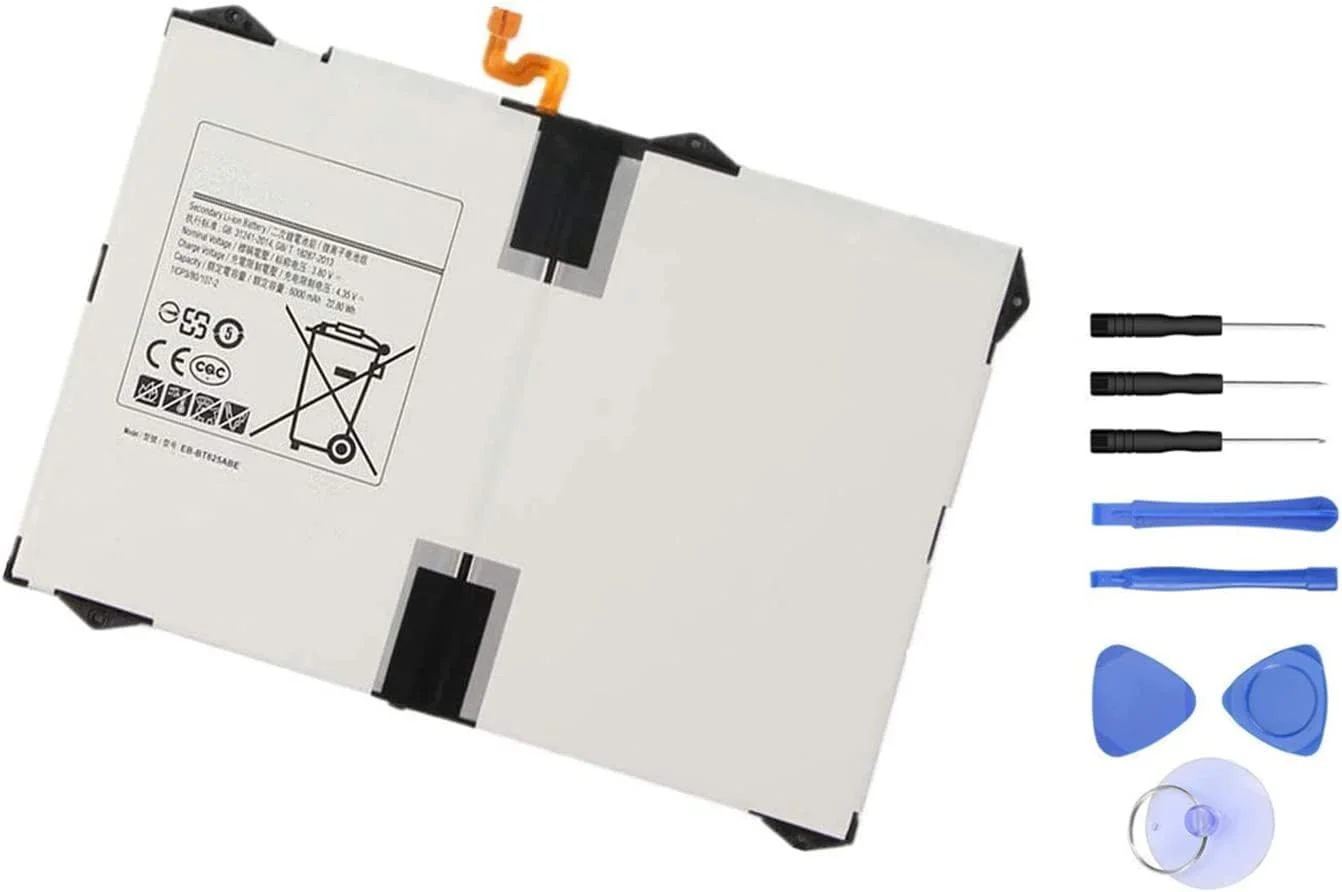 باتری تبلت EB-BT825ABE برای سامسونگ گلکسی تب S3 9.7 اینچ SM-T820 SM-T825 SM-T825C SM-T825Y SM-T827V SM-T825N0 EB-BT825ABA همراه با ابزار 3.8 ولت 22.8 وات ساعت 6000 میلی آمپر ساعت باتری تبلت EB-BT825ABE برای سامسونگ گلکسی تب S3 9.7 اینچ SM-T820 SM-T825 SM-T825C SM-T825Y SM-T827V SM-T825N0 EB-BT825ABA همراه با ابزار 3.8 ولت 22.8 وات ساعت 6000 میلی آمپر ساعت