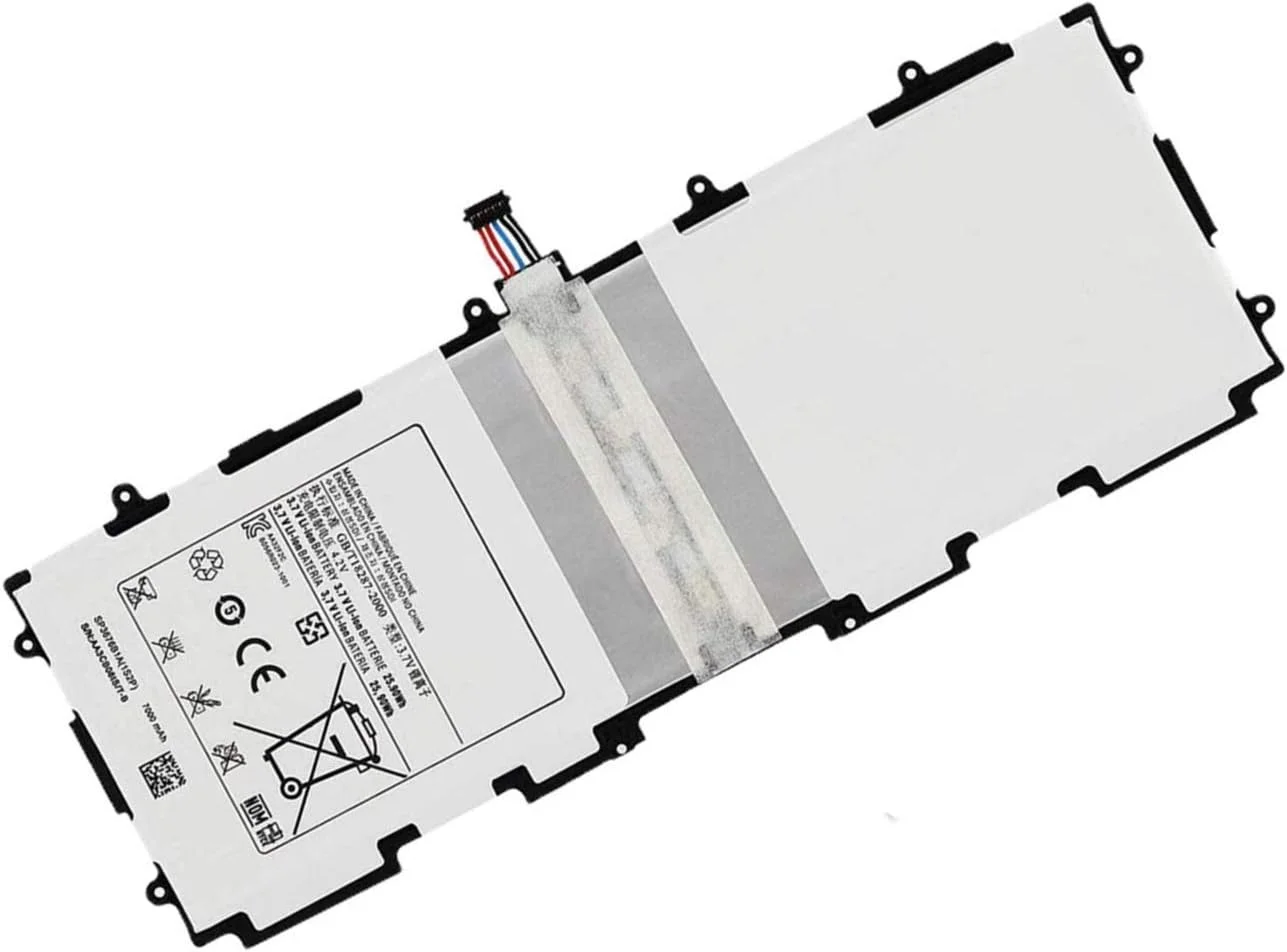 باتری تبلت 3.7 ولت 25.90 وات ساعت 7000 میلی آمپر ساعت SP3676B1A(1S2P) برای تبلت سامسونگ گلکسی تب 10.1 GT-P7500 P7510 تب 2 10.1 GT-P5100 P5110 P5113 SCH-I915 SGH-I497 نوت 10.1 GT-N8000 N8010 N8013 به همراه ابزار