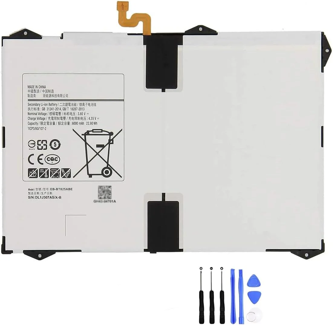 باتری تبلت AKKEE EB-BT825ABE EB-BT825ABA برای Samsung Galaxy Tab S3 9.7 اینچ SM-T820 SM-T825 SM-T825C SM-T825Y SM-T825N0 SM-T827V 3.8V 22.8Wh به همراه ابزار باتری تبلت AKKEE EB-BT825ABE EB-BT825ABA برای Samsung Galaxy Tab S3 9.7 اینچ SM-T820 SM-T825 SM-T825C SM-T825Y SM-T825N0 SM-T827V 3.8V 22.8Wh به همراه ابزار