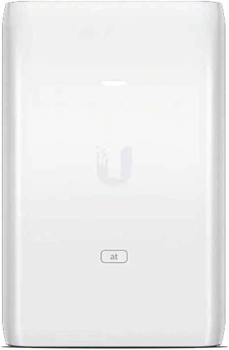 تزریق کننده PoE یوبیکیوتی نتورکس U-POE-at، توان 30 وات، سازگار با دستگاه های 802.3at POE+، سفید