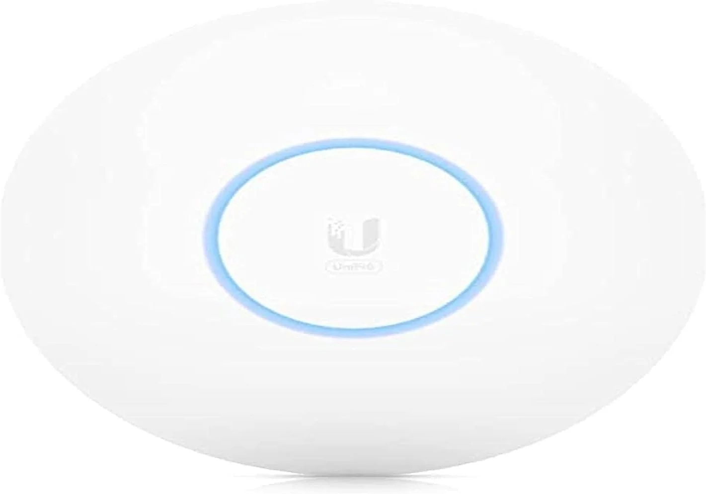 اکسس پوینت شبکه های محلی بی سیم یوبیکیوتی U6-PRO با سرعت 4800 مگابیت بر ثانیه، سفید، اتصال اترنت، پشتیبانی از منبع تغذیه