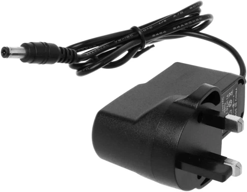 آداپتور برق سوئیچینگ AC ۱۰۰-۲۴۰ ولت به DC ۹ ولت ۱ آمپر، آداپتور مبدل، شارژر دستگاه کارتخوان، دستگاه پوز، دوشاخه UK