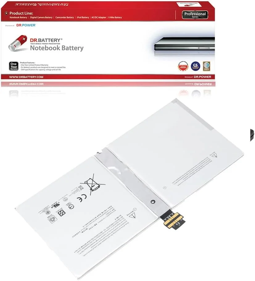 باتری DR. BATTERY G3HTA027H DYNR01 سازگار با تبلت 12.3 اینچی Microsoft Surface Pro 4 1724 سری G3HTA026H G3HTA027H [7.5V]