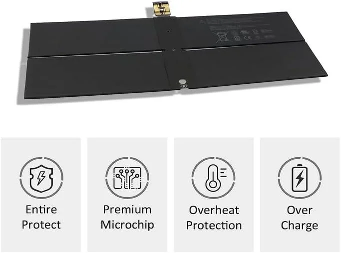 باتری تبلت DYNK01 G3HTA036H برای Microsoft Surface Laptop 1 نسل اول 1769 2017، Surface Book 1782/1769، Surface Laptop 2 نسل دوم 2-LQN-00004 KSR-00001 DAG-00003 45.2Wh/5970mAh 4 سلولی + ابزار