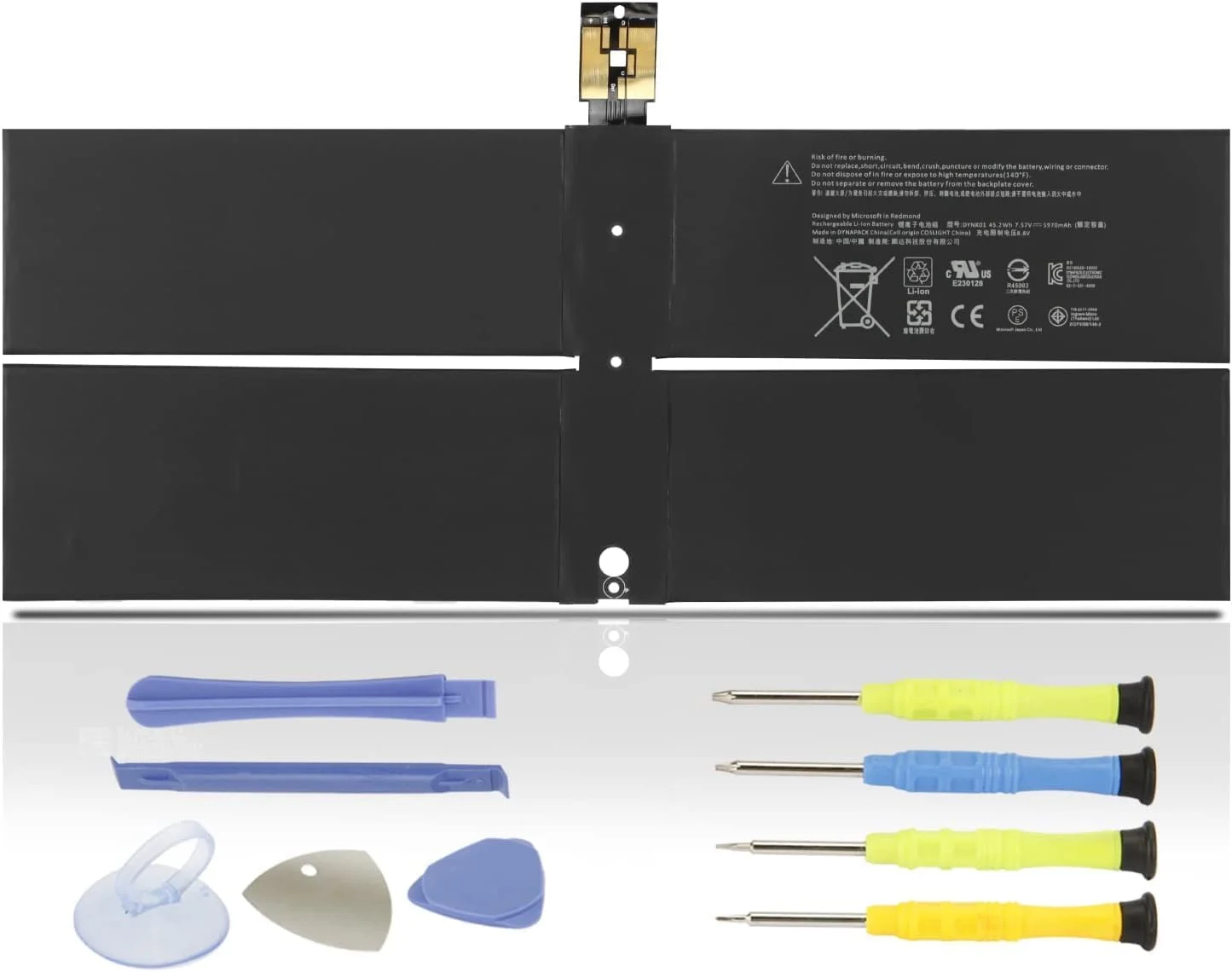 باتری تبلت ROUNYY DYNK01 G3HTA036H برای Microsoft Surface Laptop 1 نسل اول 1769 2017، Surface Book 1782/1769، Surface Laptop 2 نسل دوم 2-LQN-00004 KSR-00001 DAG-00003 45.2Wh/5970mAh 4 سلولی + ابزار باتری تبلت ROUNYY DYNK01 G3HTA036H برای Microsoft Surface Laptop 1 نسل اول 1769 2017، Surface Book 1782/1769، Surface Laptop 2 نسل دوم 2-LQN-00004 KSR-00001 DAG-00003 45.2Wh/5970mAh 4 سلولی + ابزار