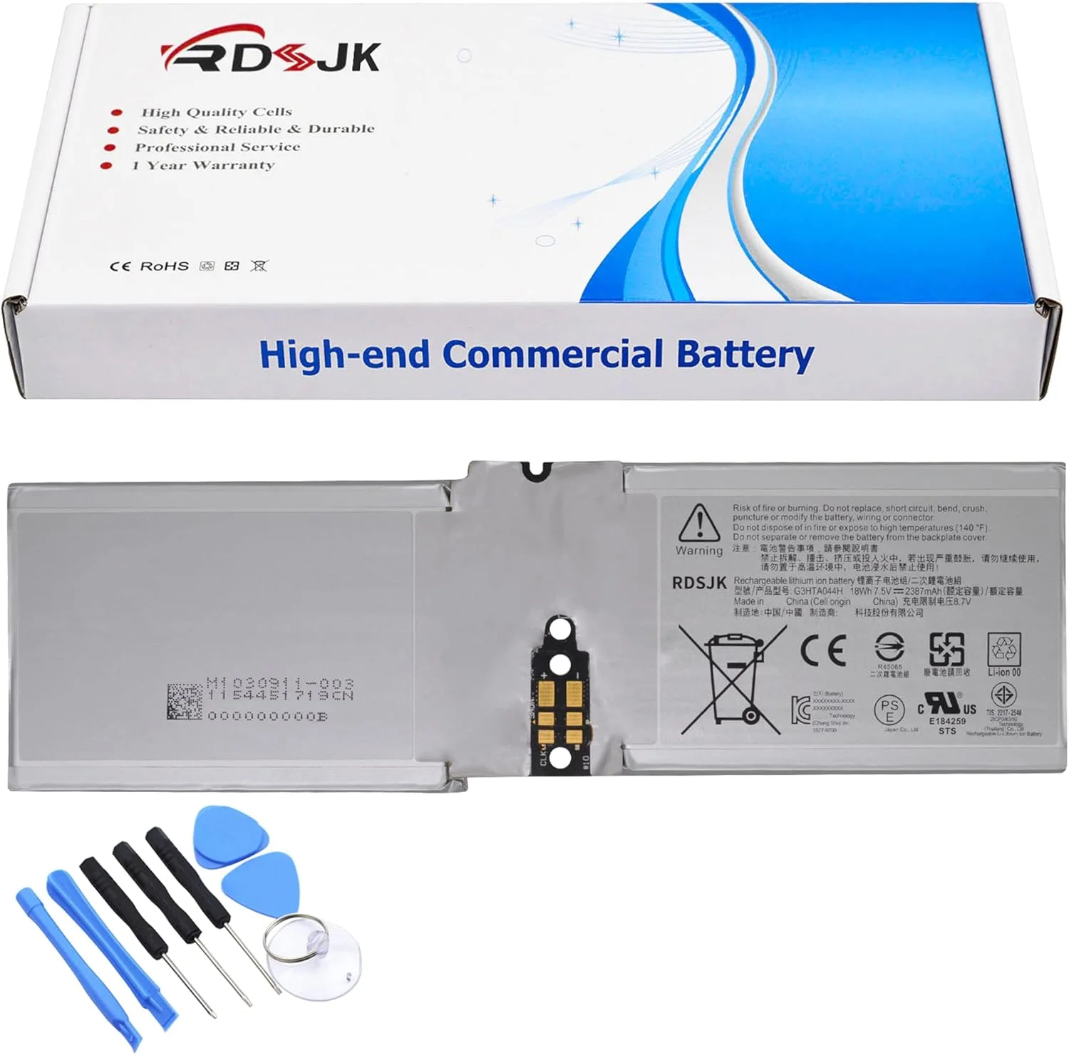 باتری صفحه نمایش تبلت RDSJK G3HTA044H DAK822470K G3HTA020H برای مایکروسافت Surface Book 1 2 1703 1704 1705 CR7 13.5 اینچ CR7-00005 CR7-00007 Book 2 128GB 256GB 512GB 1TB سری 2 در 1 با ابزار