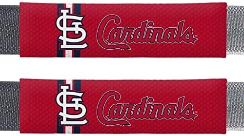 پدهای کمربند ایمنی خودرو با طرح تیم سنت لوئیس کاردینالز، رنگ های تیمی، سایز واحد