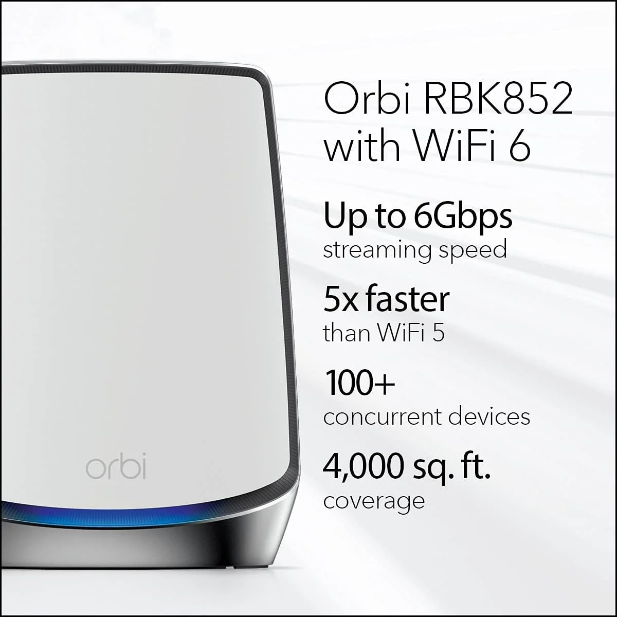 سیستم وای فای مش تری-باند Netgear Rbk852 Orbi Whole Home Wifi 6 - سفید سیستم وای فای مش تری-باند Netgear Rbk852 Orbi Whole Home Wifi 6 - سفید