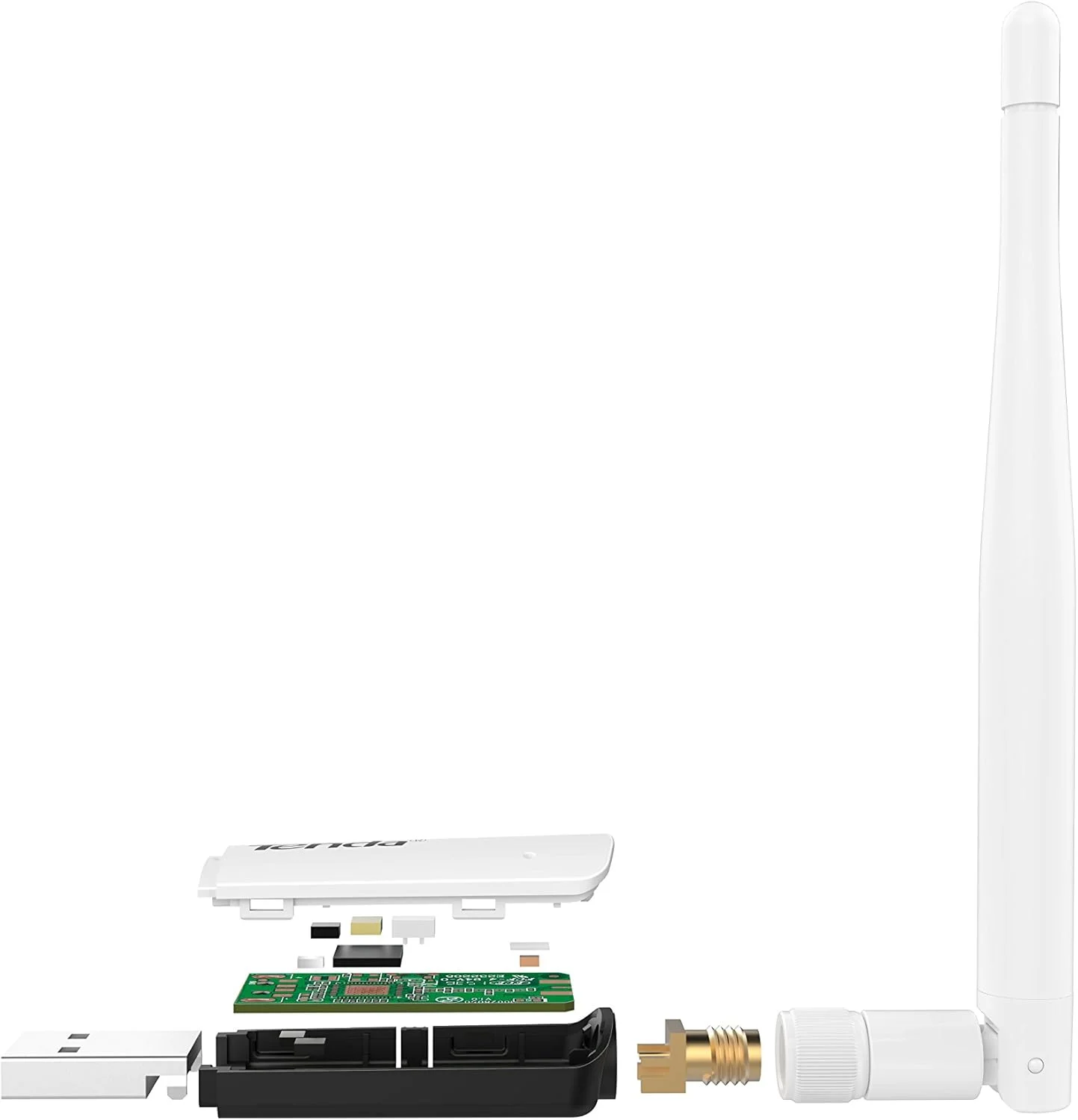 دانگل وای فای Tenda 300Mbps با بهره بالا - آداپتور وای فای USB 2.0 N300 بی سیم با آنتن جداشدنی 3.5dBi برای کامپیوتر، دسکتاپ و لپ تاپ - پشتیبانی از Windows XP/7/8/8.1/10، Mac OS 10.7-10.12، Linux (U1) دانگل وای فای Tenda 300Mbps با بهره بالا - آداپتور وای فای USB 2.0 N300 بی سیم با آنتن جداشدنی 3.5dBi برای کامپیوتر، دسکتاپ و لپ تاپ - پشتیبانی از Windows XP/7/8/8.1/10، Mac OS 10.7-10.12، Linux (U1)