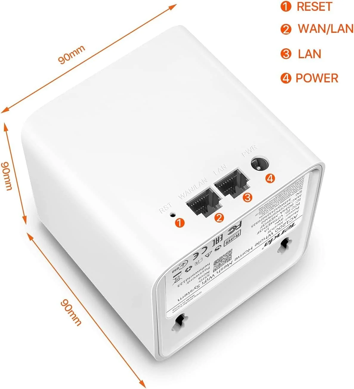 مودم روتر بیسیم دو بانده تندا نوا MW3 (2.4 گیگاهرتز / 5 گیگاهرتز) وای-فای 5 (802.11ac) سفید مودم روتر بیسیم دو بانده تندا نوا MW3 (2.4 گیگاهرتز / 5 گیگاهرتز) وای-فای 5 (802.11ac) سفید