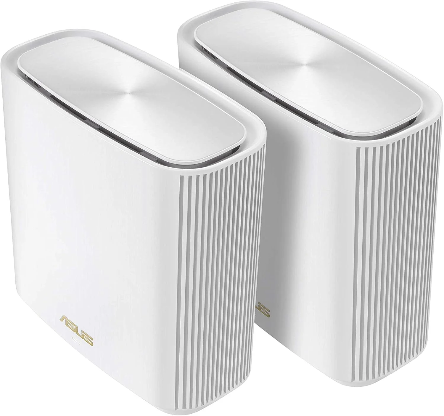 سیستم وای فای مش سه بانده ASUS ZenWiFi Whole-Home WiFi 6E (ET8 2PK)، پوشش تا 5,500 فوت مربع و 6+ اتاق، 6600 مگابیت بر ثانیه، باند 6 گیگاهرتز جدید، AiMesh، Instant Guard