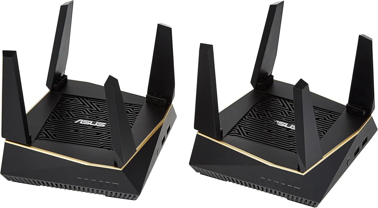 سیستم وای‌فای مش سه بانده Asus RT-AX92U، بسته 2 عددی، روتر AX6100 802.11