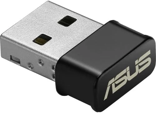 آداپتور USB بی‌سیم دو بانده ایسوس مدل USB-AC53 AC1200 نانو، MU-Mimo، سازگار با ویندوز XP/Vista/7/8/1/10