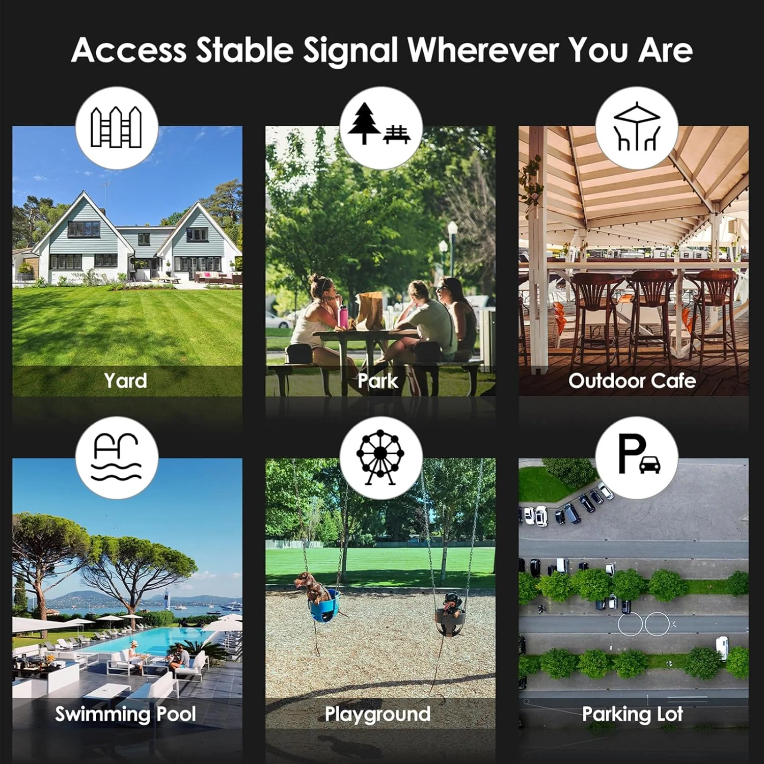 تقویت کننده WiFi بیرونی WAVLINK AX3000، اکسس پوینت/تکرار کننده WiFi 6 با دو باند/PoE/IP67 ضد آب/6 آنتن 7dBi، سازگار با Starlink، پشتیبانی از 256 دستگاه برای کمپینگ و حیاط بزرگ تقویت کننده WiFi بیرونی WAVLINK AX3000، اکسس پوینت/تکرار کننده WiFi 6 با دو باند/PoE/IP67 ضد آب/6 آنتن 7dBi، سازگار با Starlink، پشتیبانی از 256 دستگاه برای کمپینگ و حیاط بزرگ