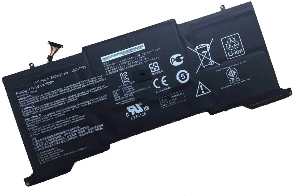 باتری لپ تاپ 11.1V 50Wh C32N1301 سازگار با ASUS ZENBOOK UX31L UX31LA UX31LA-US51T تبلت لپ تاپ 0B200-00510000 باتری لپ تاپ 11.1V 50Wh C32N1301 سازگار با ASUS ZENBOOK UX31L UX31LA UX31LA-US51T تبلت لپ تاپ 0B200-00510000