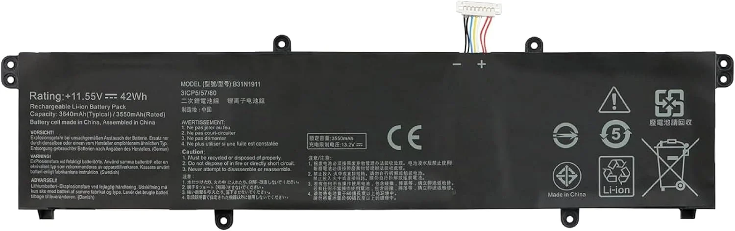 باتری 15.36 ولت 80 واتساعت 5235 میلیآمپر ساعت مدل B31N1911 سازگار با ASUS VivoBook Flip K413EA K413FA K413FP S433EA S433FA TM420U TM420UA TP420UA باتری 15.36 ولت 80 واتساعت 5235 میلیآمپر ساعت مدل B31N1911 سازگار با ASUS VivoBook Flip K413EA K413FA K413FP S433EA S433FA TM420U TM420UA TP420UA
