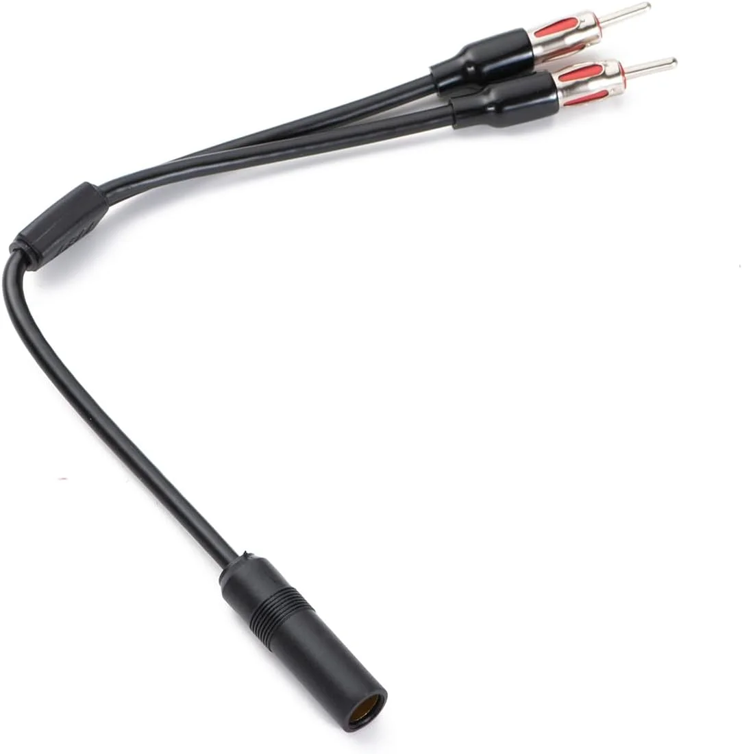 آداپتور Y شکل آنتن رادیو AM FM خودرو، 1 مادگی به 2 نری