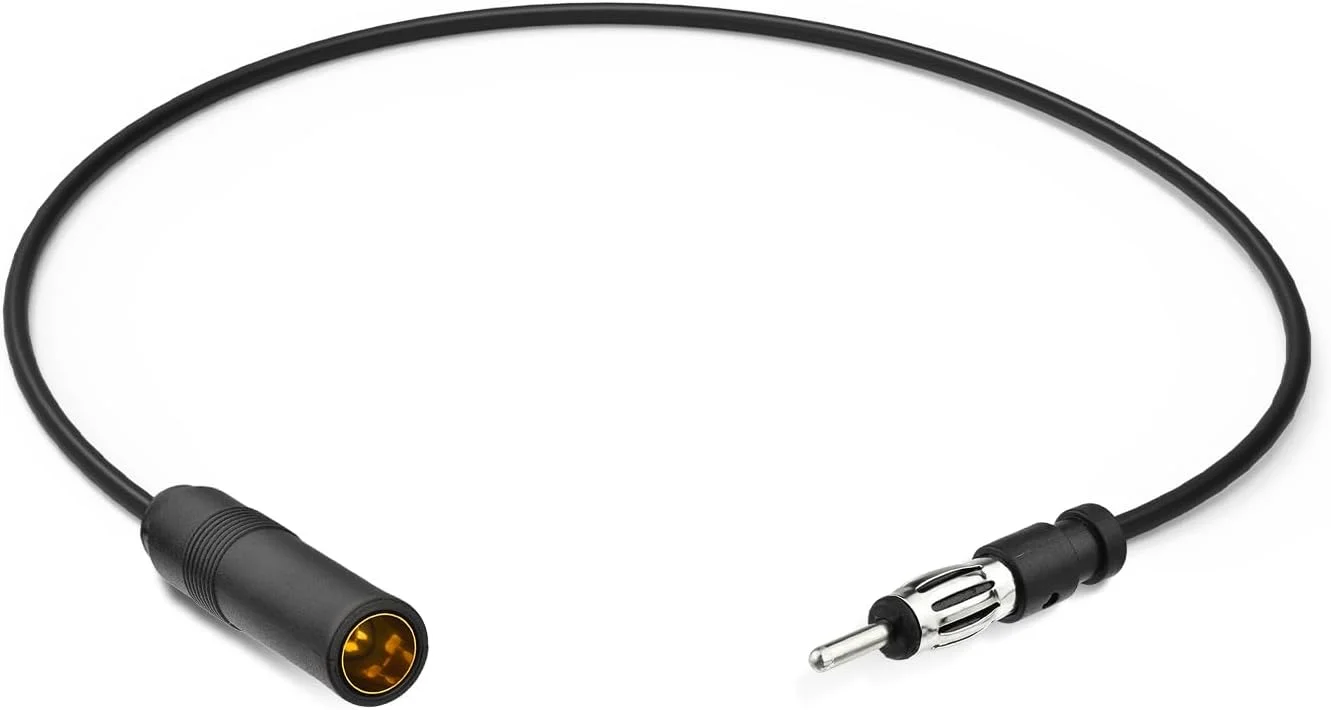 کابل افزایش طول آنتن رادیو خودرو SZSAUTO، 50 سانتی متر، کابل کواکسیال RG174 با فیش DIN برای استریو، پخش کننده CD و گیرنده رسانه خودرو