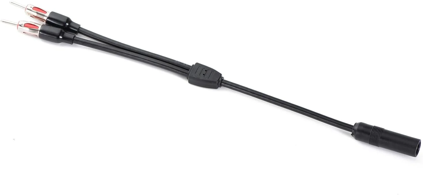 آداپتور Y شکل آنتن رادیو AM FM خودرو، 1 مادگی به 2 نری