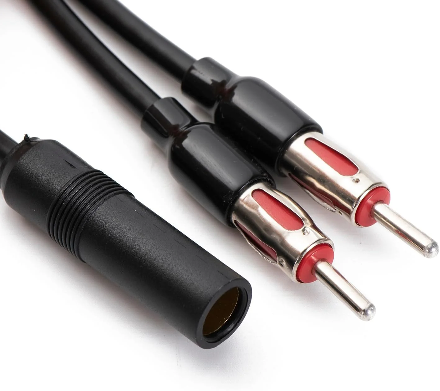 آداپتور Y شکل آنتن رادیو AM FM خودرو، 1 مادگی به 2 نری