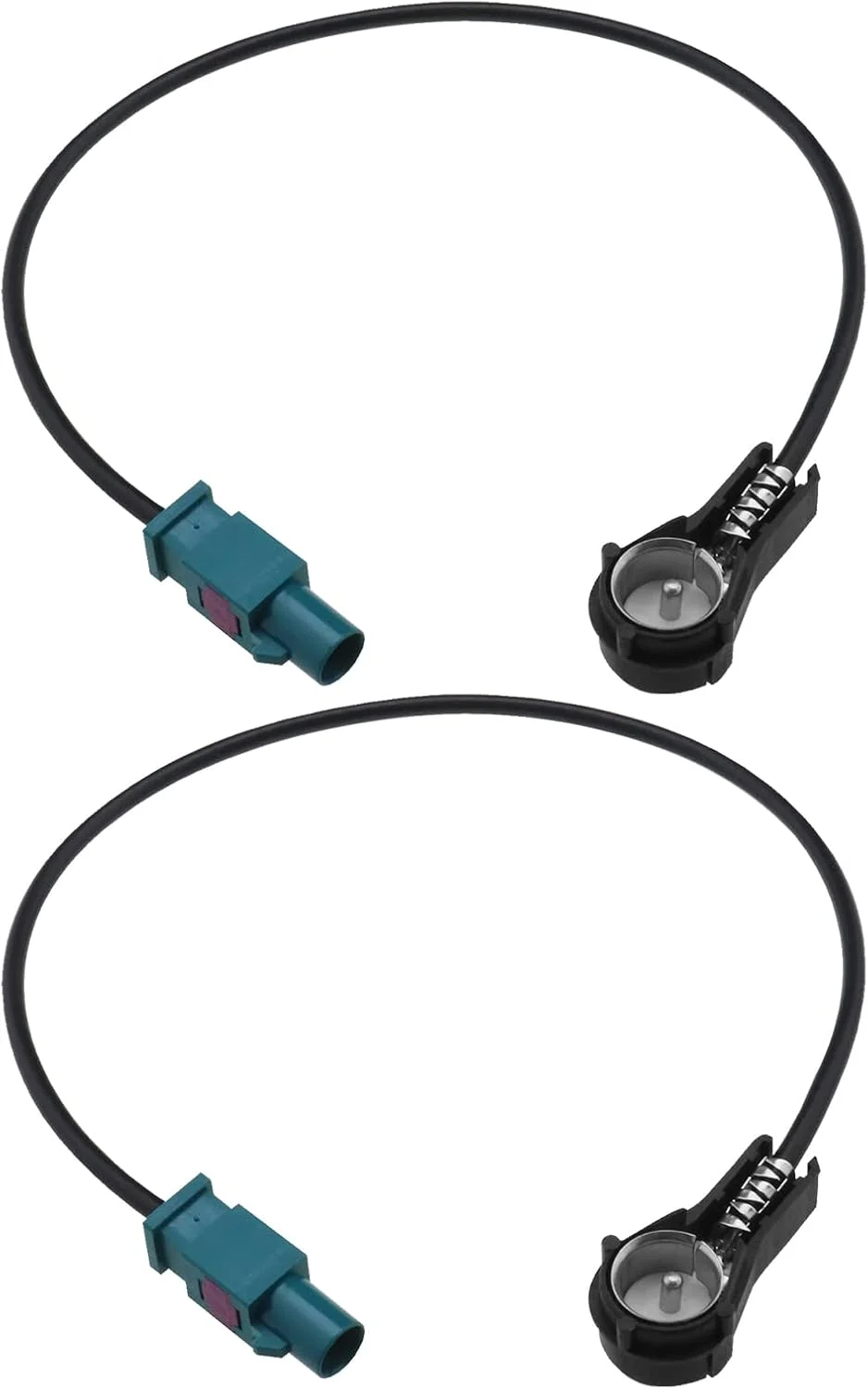 VGOL دو عدد آداپتور آنتن رادیو خودرو فاکرا به ایزو، تبدیل کننده فیش فاکرا به کانکتور ایزو FM، لوازم جانبی الکترونیکی خودرو