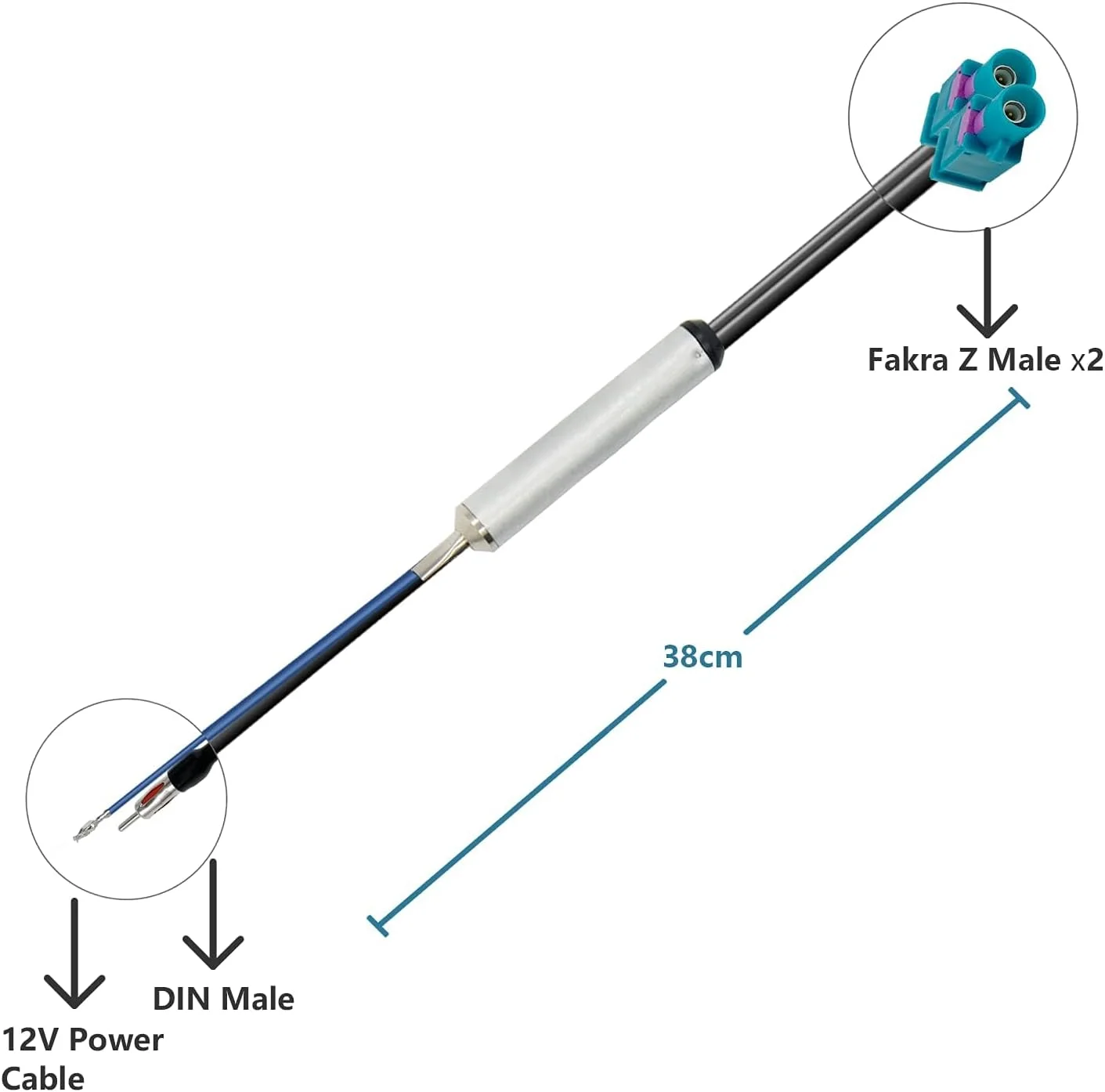 تقویت کننده آنتن رادیو استریو خودرو Vecys، اسپلیتر فاکرا به دوشاخه DIN به دوشاخه دوتایی فاکرا Z، تقویت کننده سیگنال سازگار با رادیو خودرو AM FM تقویت کننده آنتن رادیو استریو خودرو Vecys، اسپلیتر فاکرا به دوشاخه DIN به دوشاخه دوتایی فاکرا Z، تقویت کننده سیگنال سازگار با رادیو خودرو AM FM