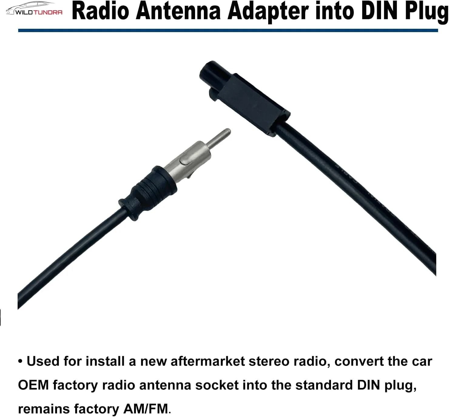 آداپتور آنتن رادیو سازگار با دوج رم جیپ رانگلر، آداپتور آنتن استریو رادیویی غیراصلی برای کلاس C، اسپرینتر، بیوک، کادیلاک، کابل اتصال آنتن استریو غیراصلی