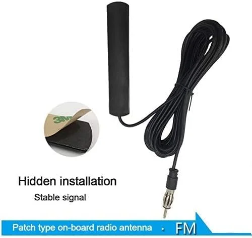 آنتن رادیو خودرو WANGCL ANT-309، آنتن FM جهانی خودرو، تقویت کننده سیگنال آنتن مشکی 85-112MHZ، کابل 5 متری