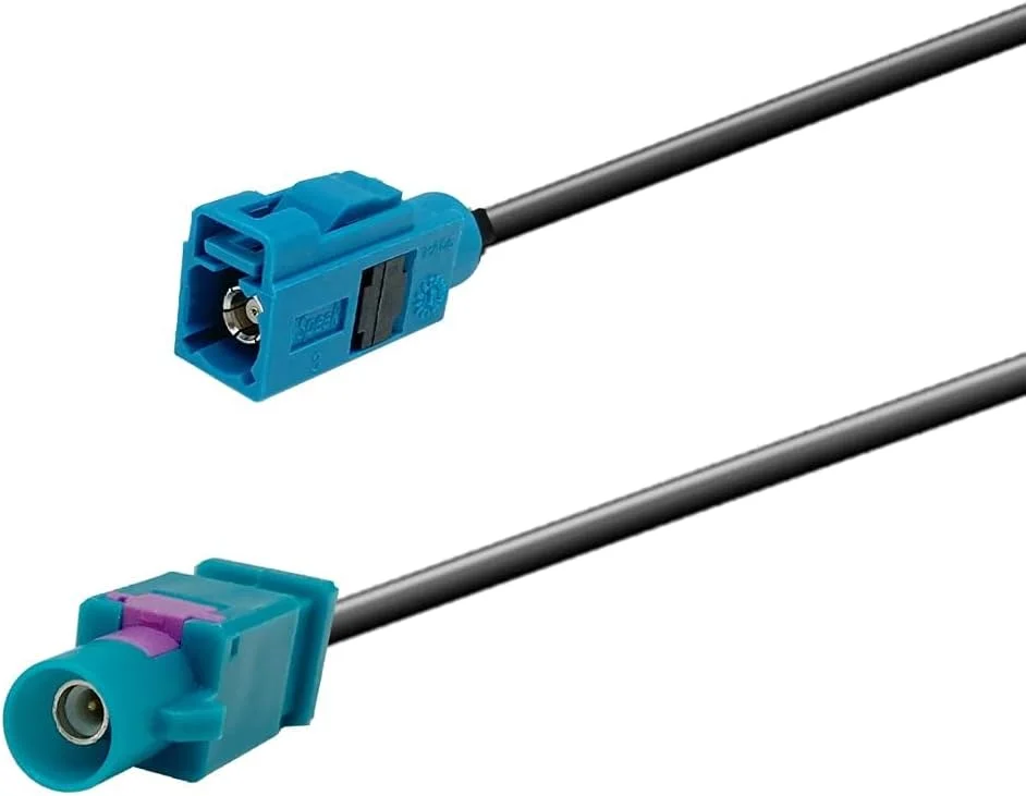 کابل آداپتور Vecys Fakra Z، کابل افزایش طول 25 سانتی متری، آداپتور آنتن FAKRA نر به مادگی، کابل RG 174 نوع Z برای آنتن های GPS جهانی، سیستم ناوبری DAB