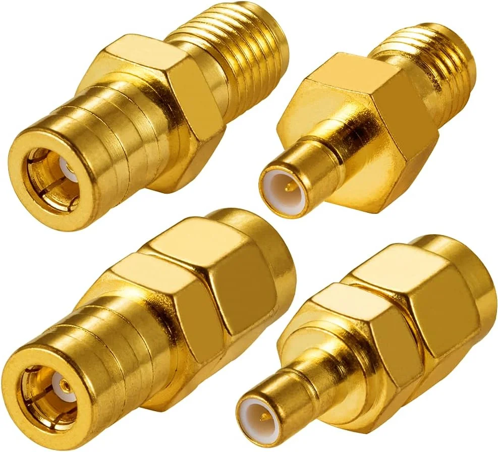 آداپتور آنتن رادیویی DAB Vecys، کیت آداپتور SMA به SMB، 4 نوع آداپتور مادگی SMA به آداپتور SMB برای آنتن رادیویی خودرو DAB DAB +