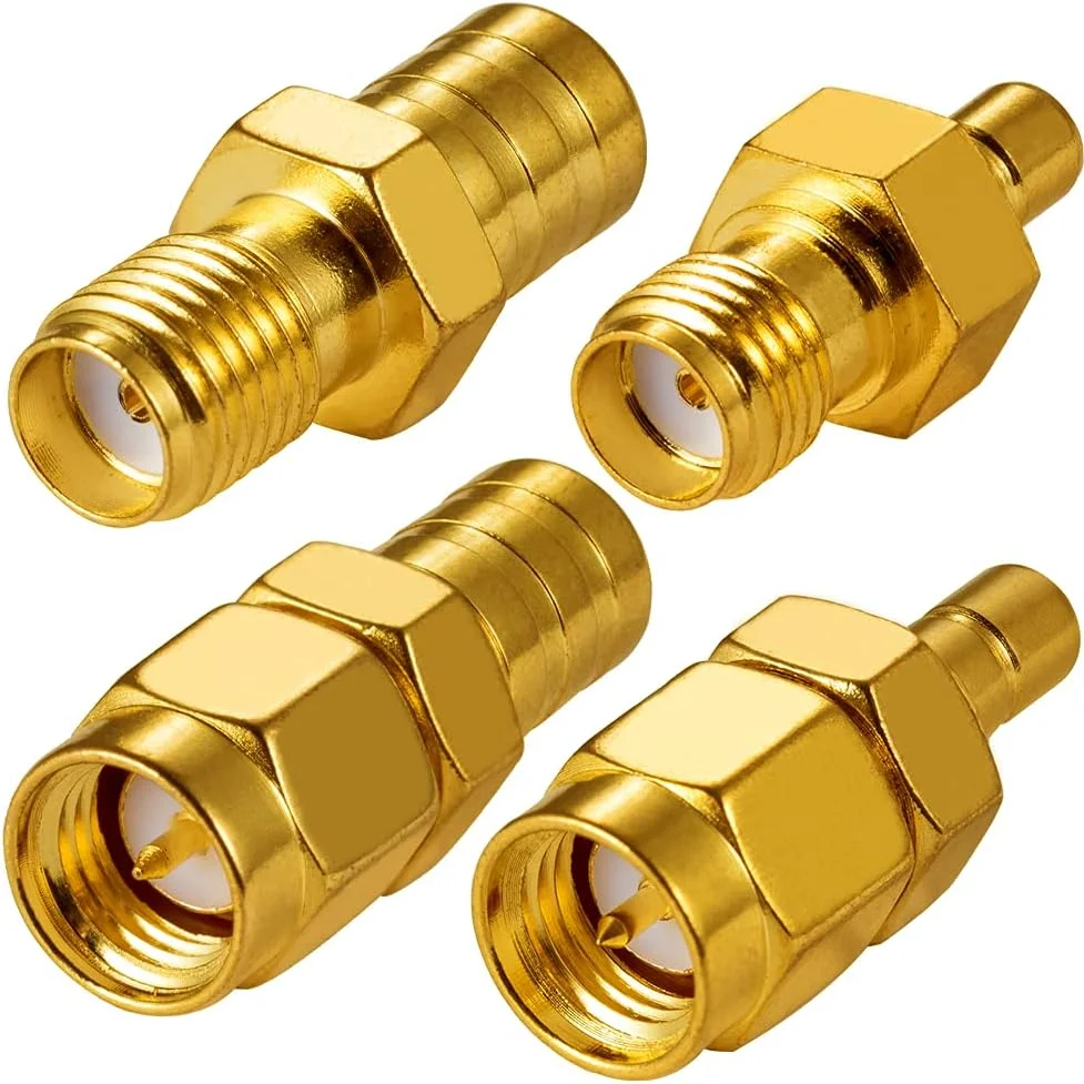 آداپتور آنتن رادیویی DAB Vecys، کیت آداپتور SMA به SMB، 4 نوع آداپتور مادگی SMA به آداپتور SMB برای آنتن رادیویی خودرو DAB DAB +