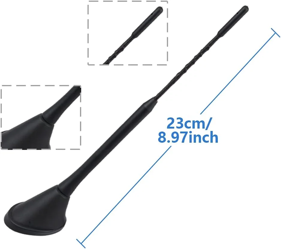 آنتن رادیو خودرو Vecys DAB DAB +، آنتن رادیو FM/AM، آنتن سقفی خودرو با تقویت کننده، آداپتور SMB به DIN، کابل RG174 به طول 5 متر، سازگار با رادیوهای دیجیتال پایونیر، کنوود، آلپاین، JVC