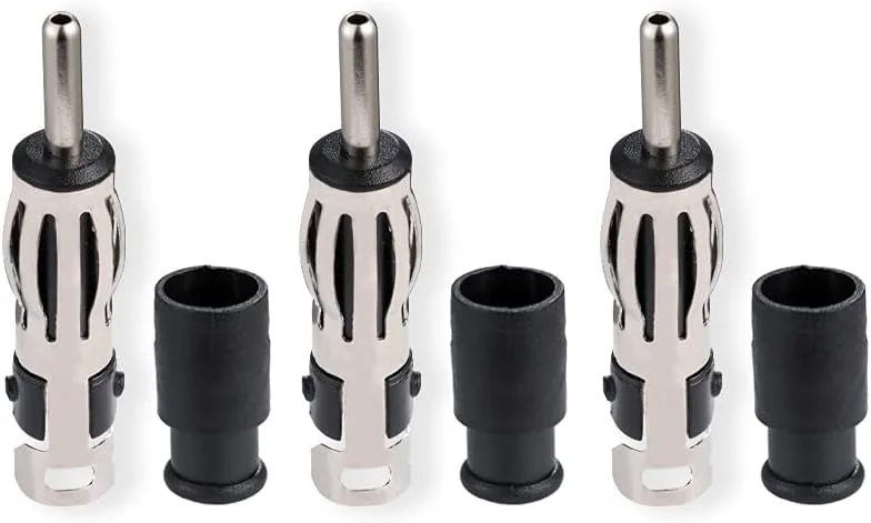 Vecys اتصال دهنده DIN برای لحیم کاری RG174 RG58 آنتن رادیو ماشین FM/AM آداپتور DIN فانوسی 3 عددی برای کابل RG58 RG174 رادیو دیجیتال DAB + FM/AM